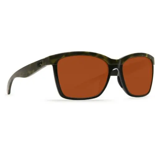 Anaa Women`s Sunglasses - Polarized ShinyOliveTort-Black/Copper by Costa Del Mar