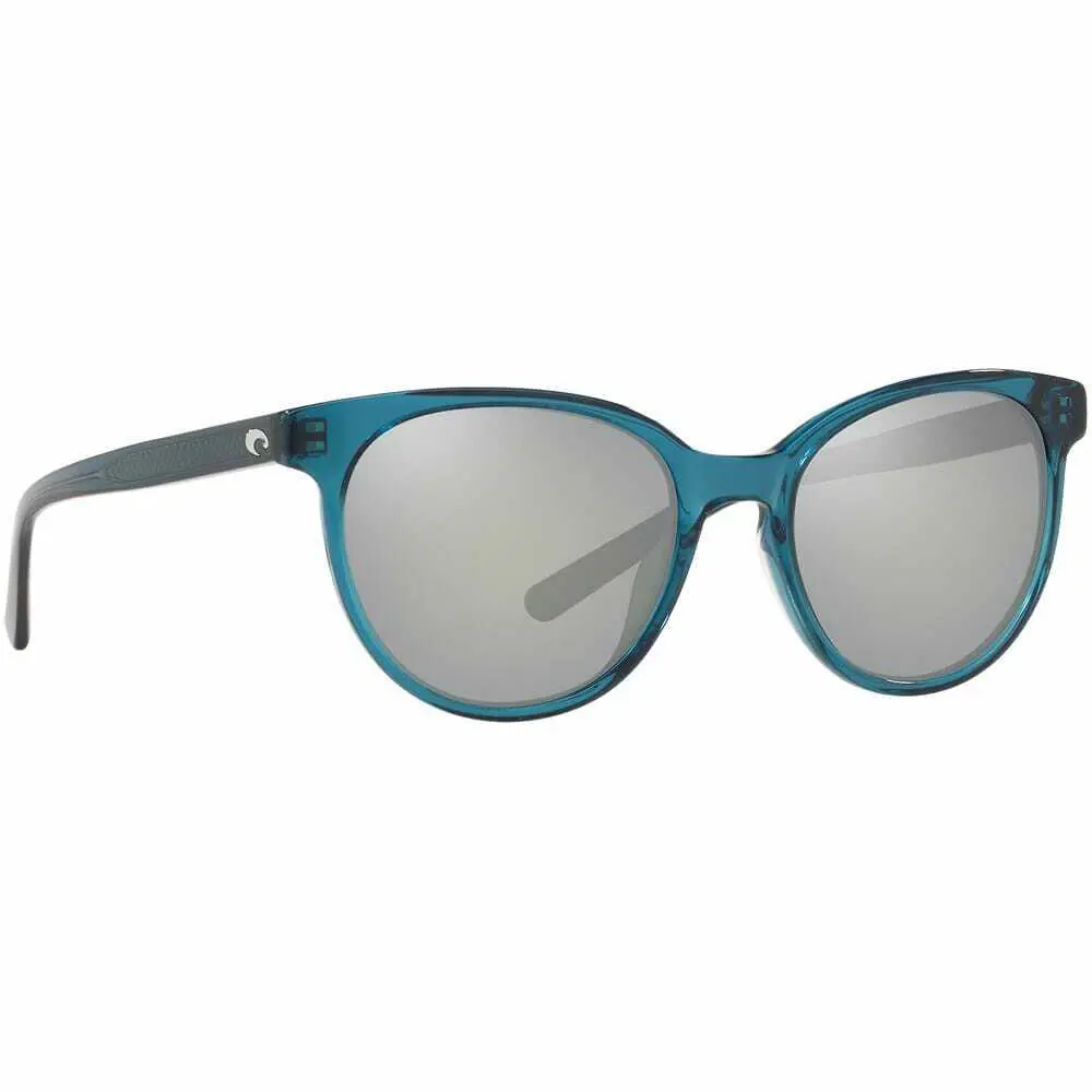 Bimini Women`s Sunglasses - Polarized ShDeepTealCryst/GraySilvMir by Costa Del Mar