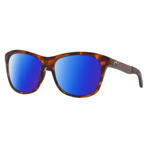 Costa Del Mar Vela Unisex Cateye Polarized Sunglasses Brown Tortoise Havana 56mm - Frame: Multicolor, Lens: Blue Mirror Polar