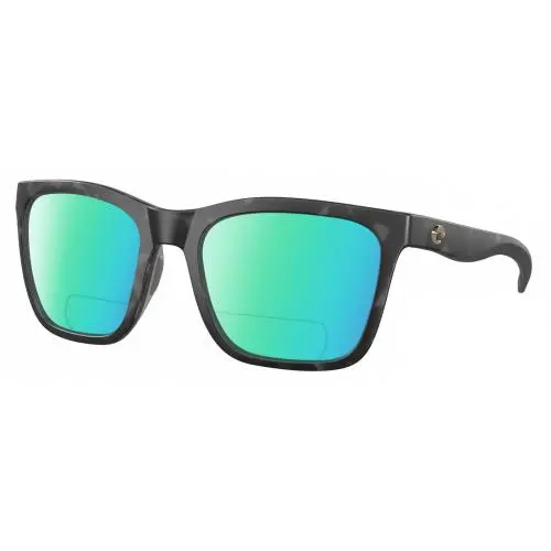 Panga Cat Eye Polarized Bifocal Sunglass Gray Tortoise Havana 56mm Green Mirror by Costa Del Mar