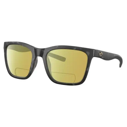 Panga Cat Eye Polarized Bifocal Sunglass Gray Tortoise Havana 56mm Yellow by Costa Del Mar