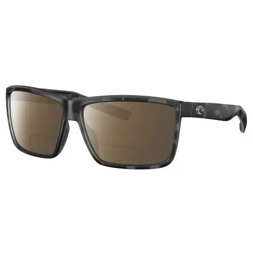 Costa Del Mar Rinconcito Unisex Polarized Bifocal Sunglass Gray Tiger Shark 60mm Brown