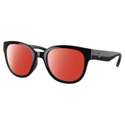 Salina Cat Eye Designer Polarized Sunglasses Black 53 mm 4 Options Red Mirror Polar by Costa Del Mar