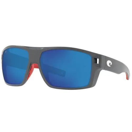 Diego Sunglasses - Polarized MatteUSAGray/BlueMirror by Costa Del Mar