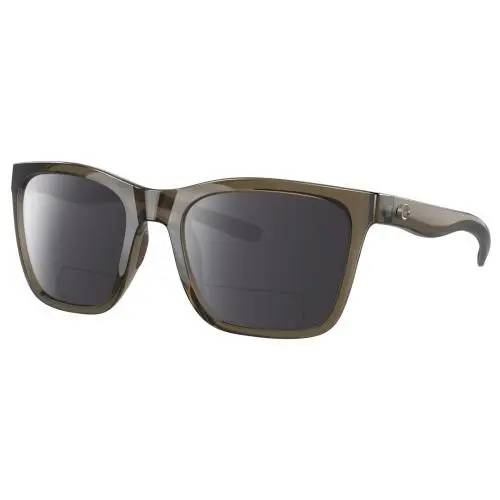 Panga Cat Eye Polarized Bifocal Sunglasses Taupe Gray Crystal 56mm Grey by Costa Del Mar