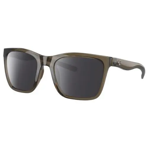 Panga Cateye Polarized Sunglasses in Taupe Gray Brown Crystal 56mm Smoke Grey Polar by Costa Del Mar