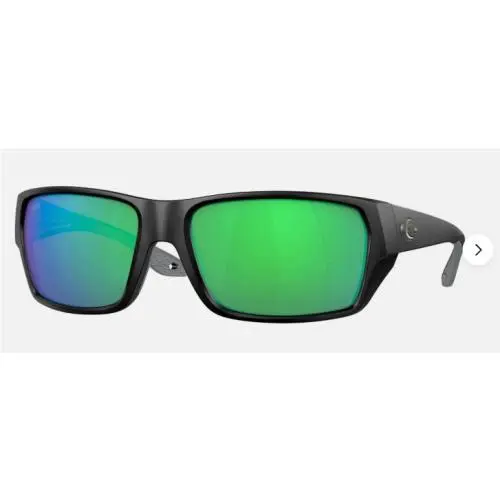 Costa Del Mar Tailfin Polarized Sunglasses Matte Black / Green 580p