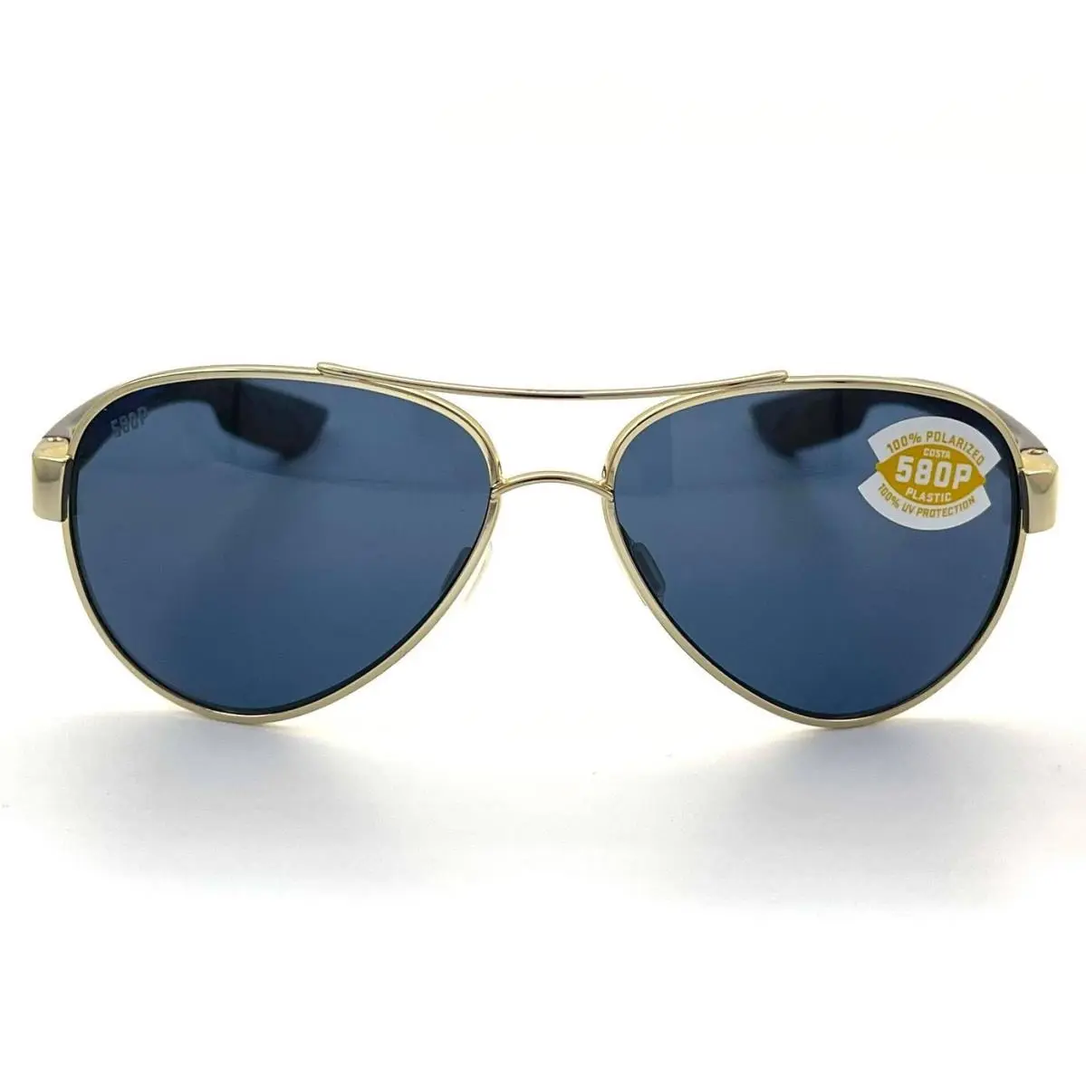 Loreto Sunglasses Rose Gold w/ Tortoise Temples/gray 580Plastic by Costa Del Mar