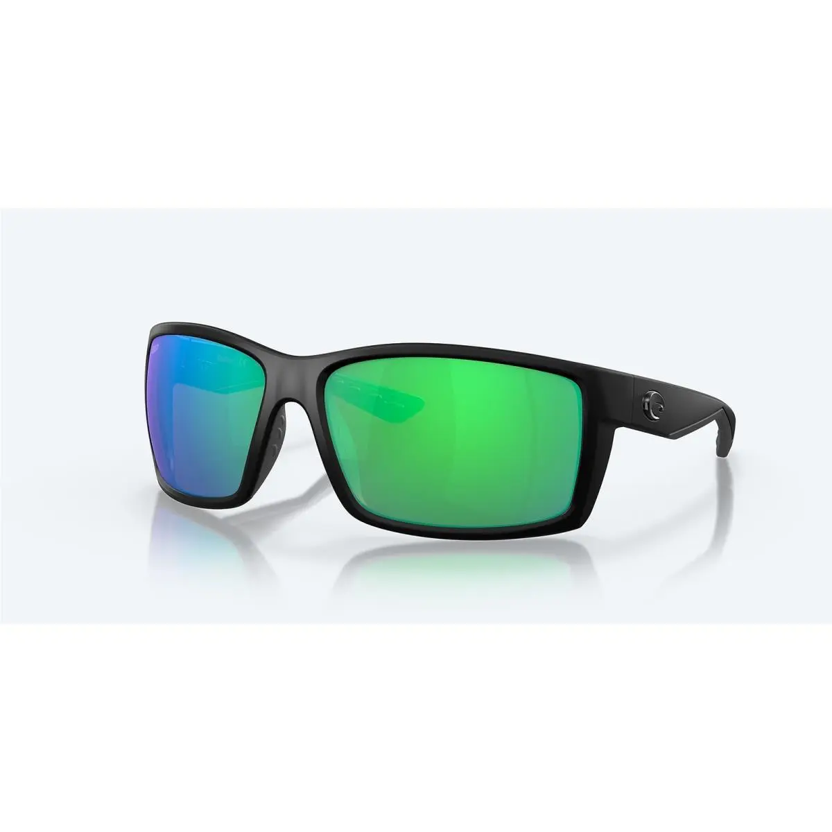 Costa Del Mar Reefton Blackout/green Mirror 580P Polarized XL 64 mm Sunglasses