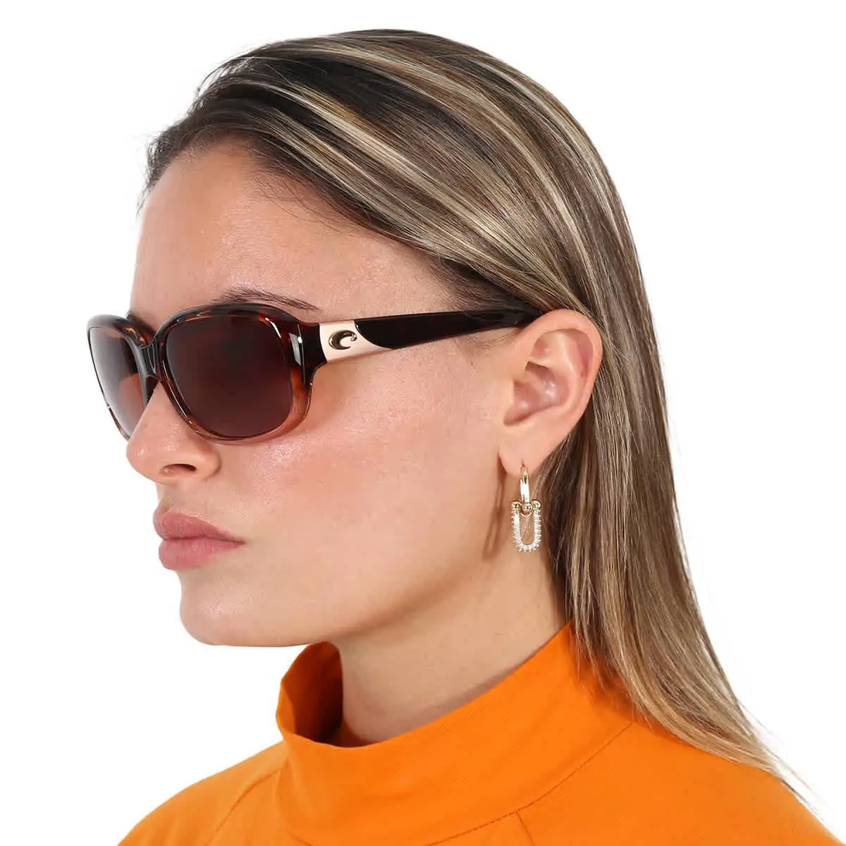 Costa Del Mar Gannet Tortoise Fade Frame Copper 580P Plastic Polarized Lens