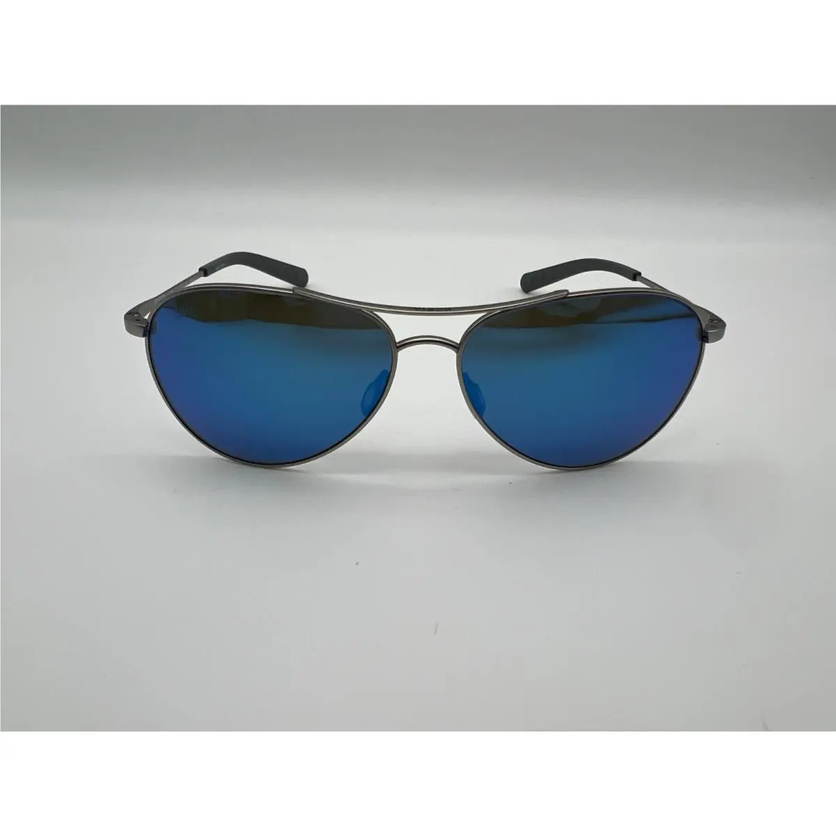 Costa Del Mar Piper Polarized Sunglasses Satin Silver/blue Mirror Glass 580G - Frame: Silver, Lens: Blue