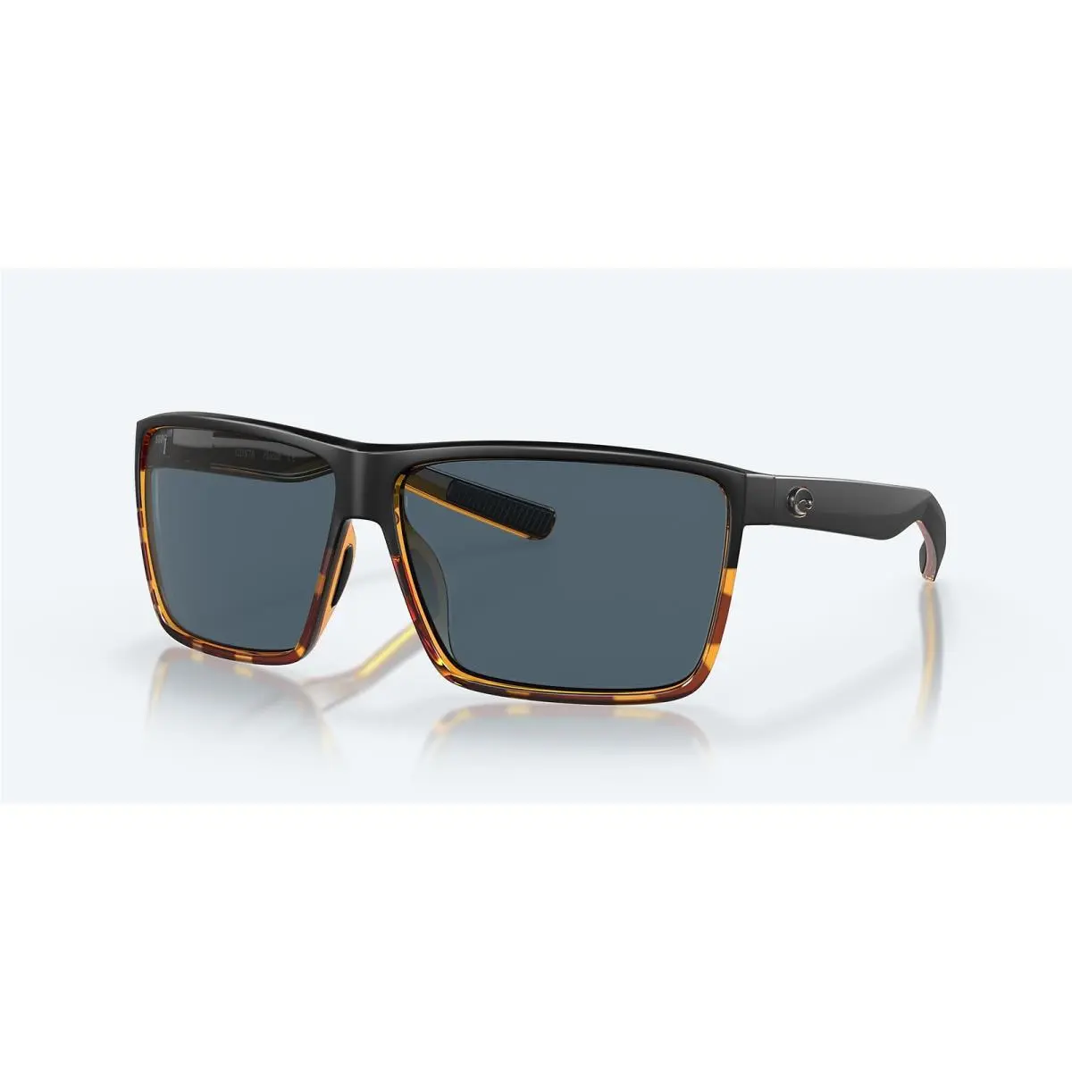 Costa Del Mar Rincon Black Shiny Tortoise/grey 580P Polarized 63 mm Sunglasses - Frame: Black/Shiny Tortoise, Lens: Gray