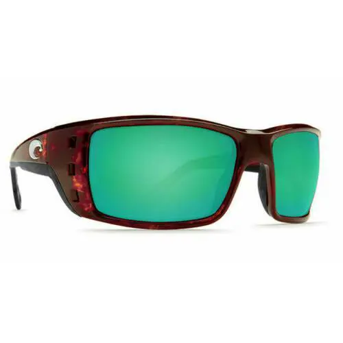 Costa Del Mar PT 10 Ogmp Permit Sunglasses Tortoise Green Mirror 580P Polarized - Frame: Multicolor, Lens: Green
