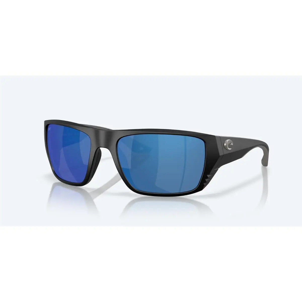 Sunglasses Finlet Matte Black / Blue Mirror Polarized 580P Plastic by Costa Del Mar