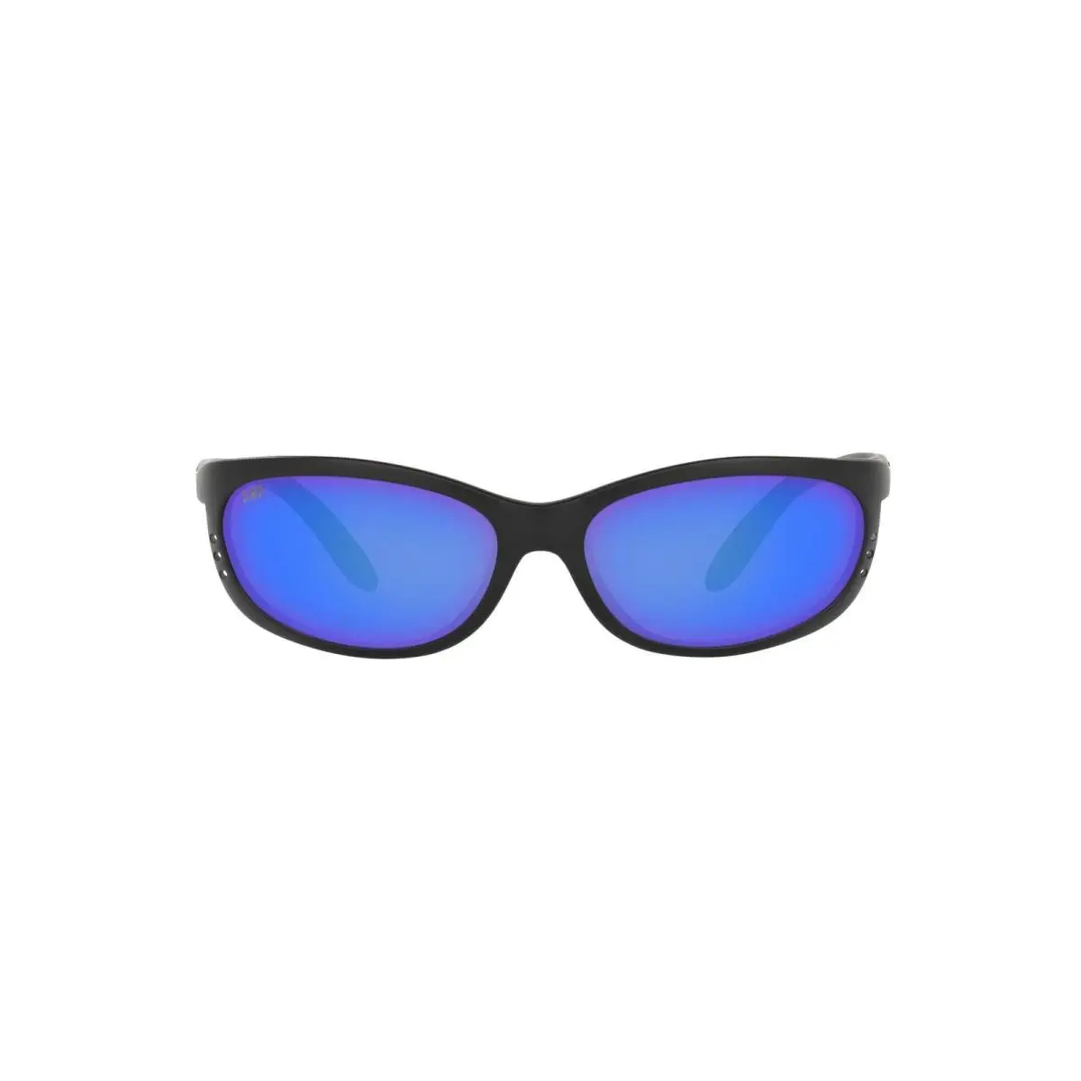 Mens 61 mm Matte Black/grey Blue Mirrored Polarized 580g by Costa Del Mar