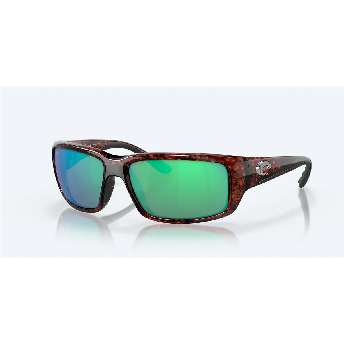 Costa Del Mar Sunglasses Fantail Tortoise Green Mirror Glass 580 Lens