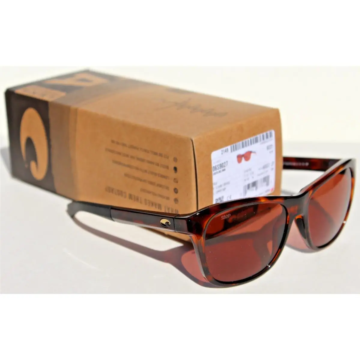 Costa Del Mar Vela 580 Polarized Sunglasses Shiny Tortoise/copper 580P - Frame: Brown, Lens: Brown
