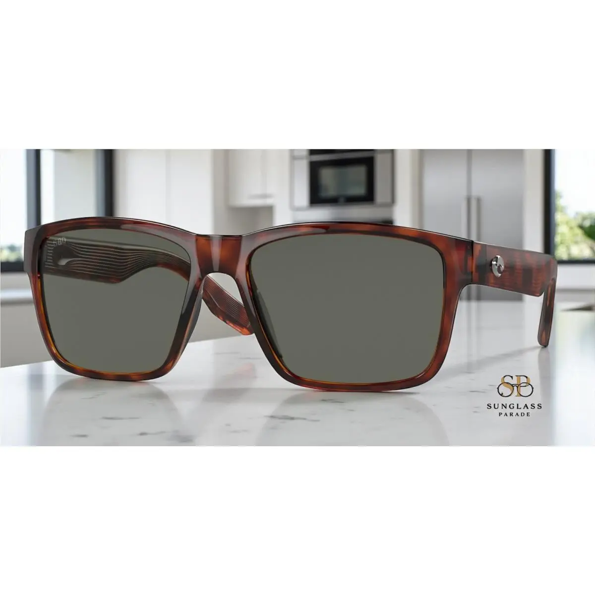 Costa Del Mar 6S9049 07 Paunch Tortoise Gray 57 mm Men`s Sunglasses