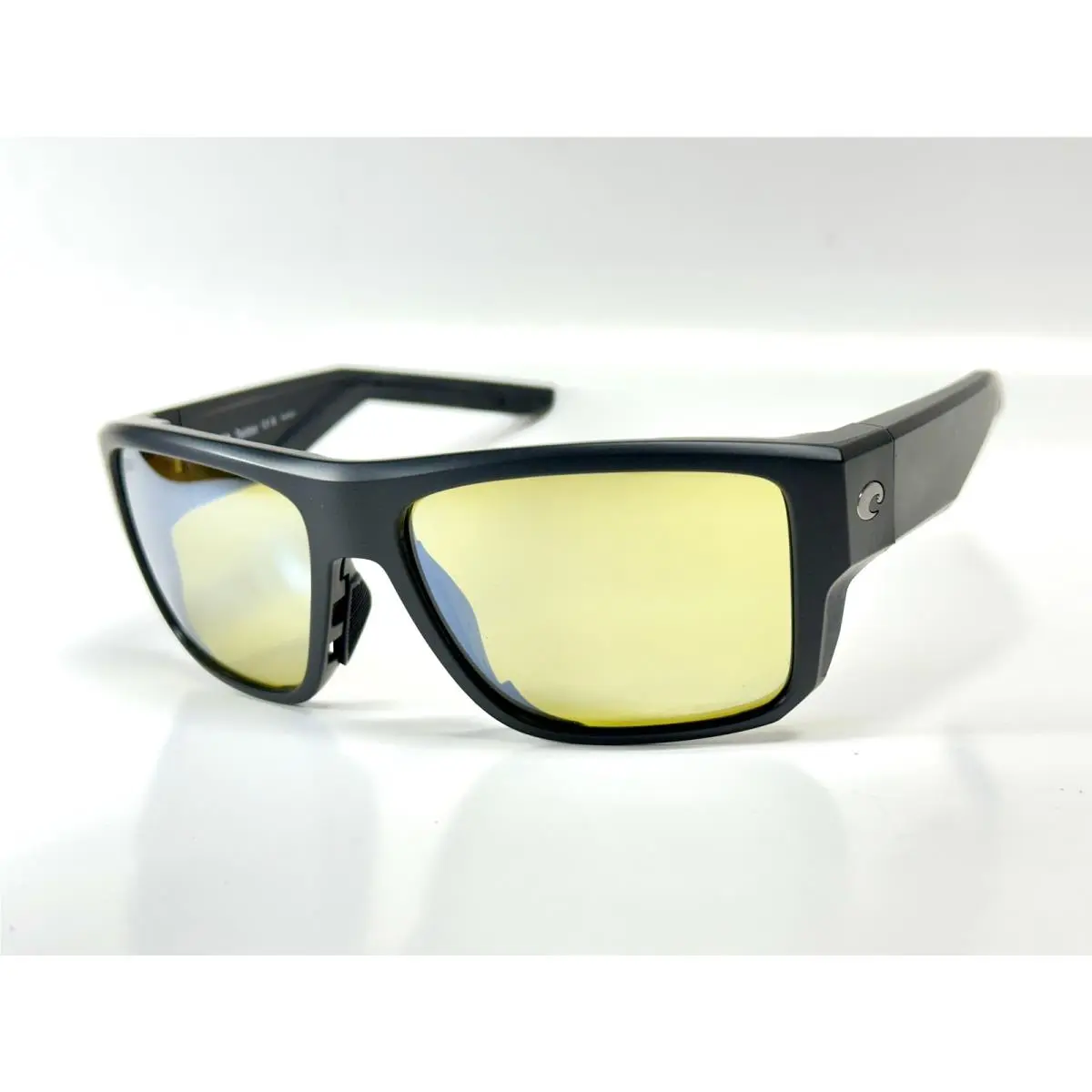 Costa Del Mar Taxman Matte Black Frame Sunrise Silver Mirror 580 Glass Lens