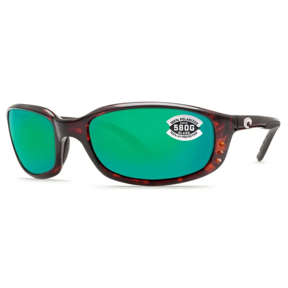 Costa Del Mar Brine Tortoise / Green Mirror Polarized 580 Glass 580G BR10OGMGLP