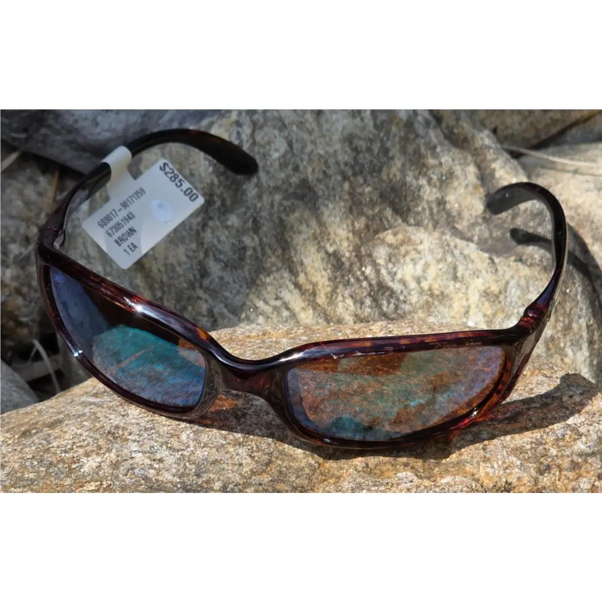 Costa 6S9107 910712 Mainsail Gray Crystal Brown 580g Polar 55mm Men`s Sunglasses - Frame: Multicolor, Lens: Green