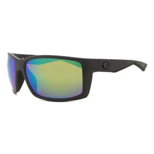 Costa Del Mar Rft 98 Ogmp Reefton Sunglasses Matte Gray Green Mirror 580P Lens - Frame: Gray, Lens: Green