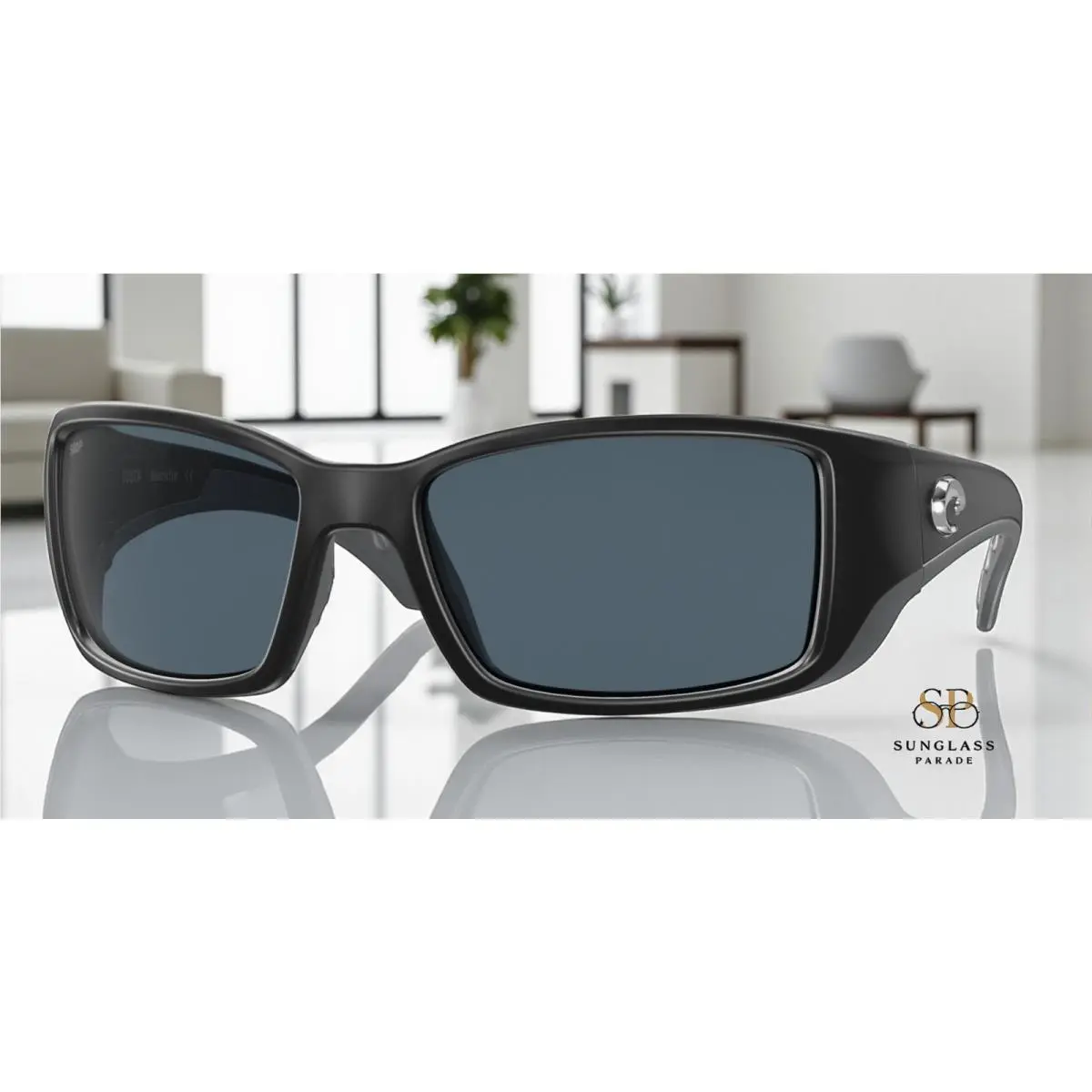 Costa Del Mar 6S9014 02 Blackfin Matte Black Gray 62 mm Men`s Sunglasses