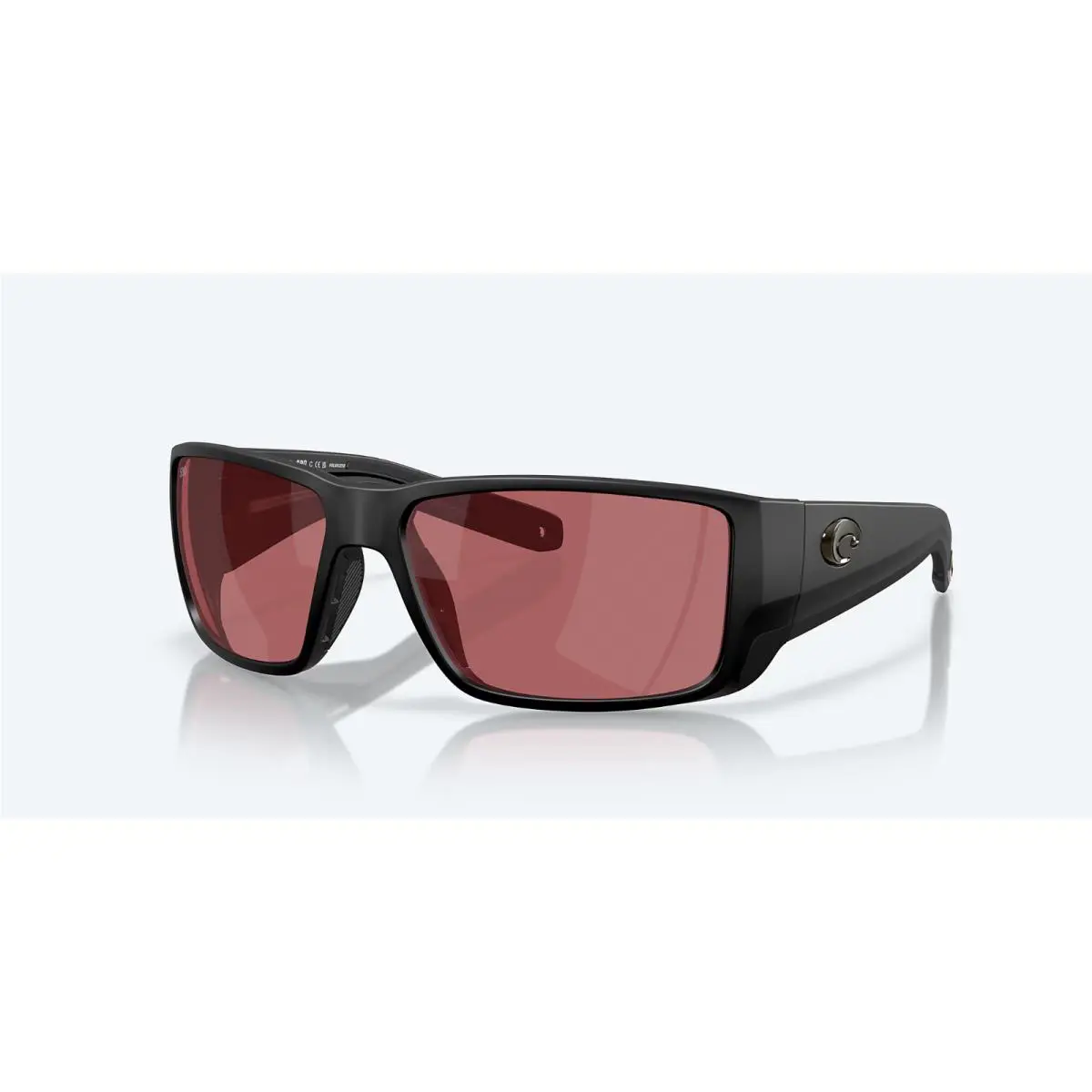 Costa Del Mar Blackfin Pro Matte Black / Rose Polarized Glass 580G