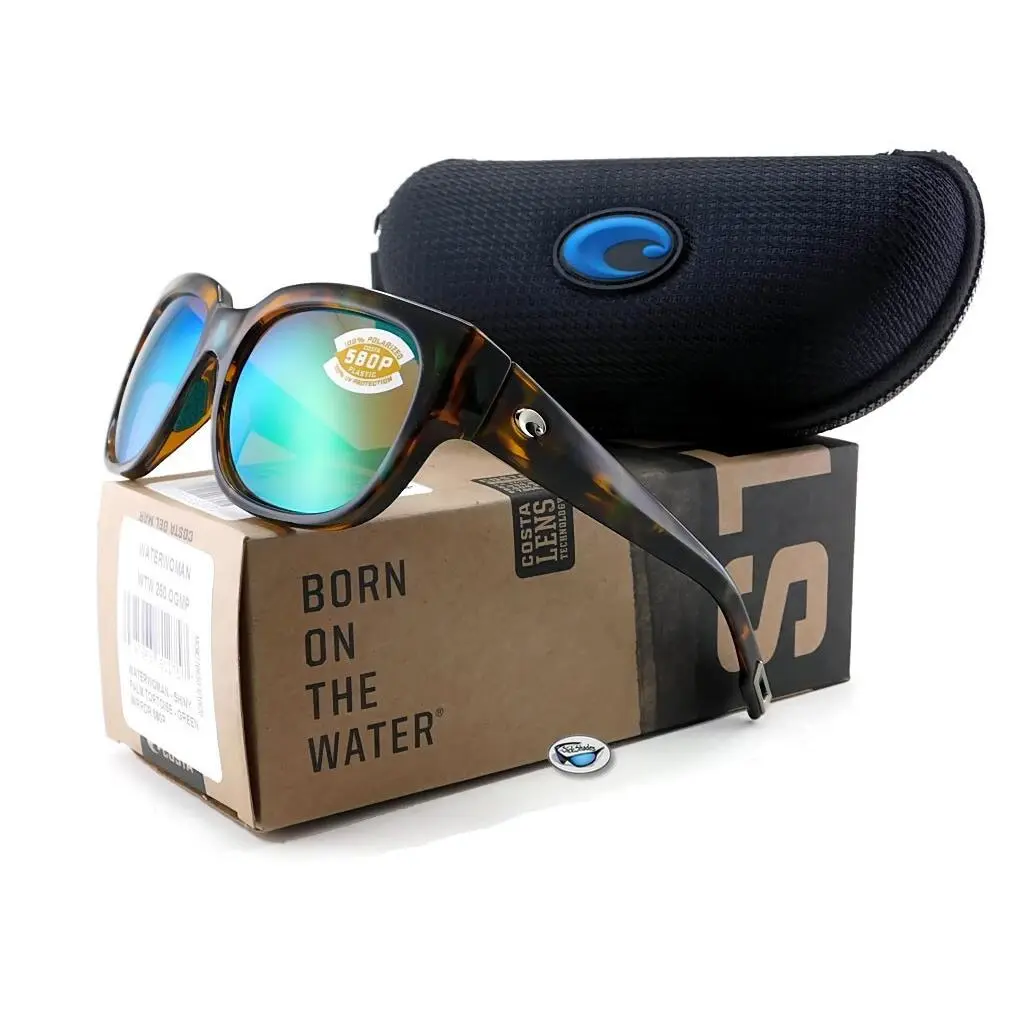 Costa Del Mar Waterwoman Polarized Sunglasses Palm Tort / 580P Green Mirror - Frame: Shiny Palm Tortoise