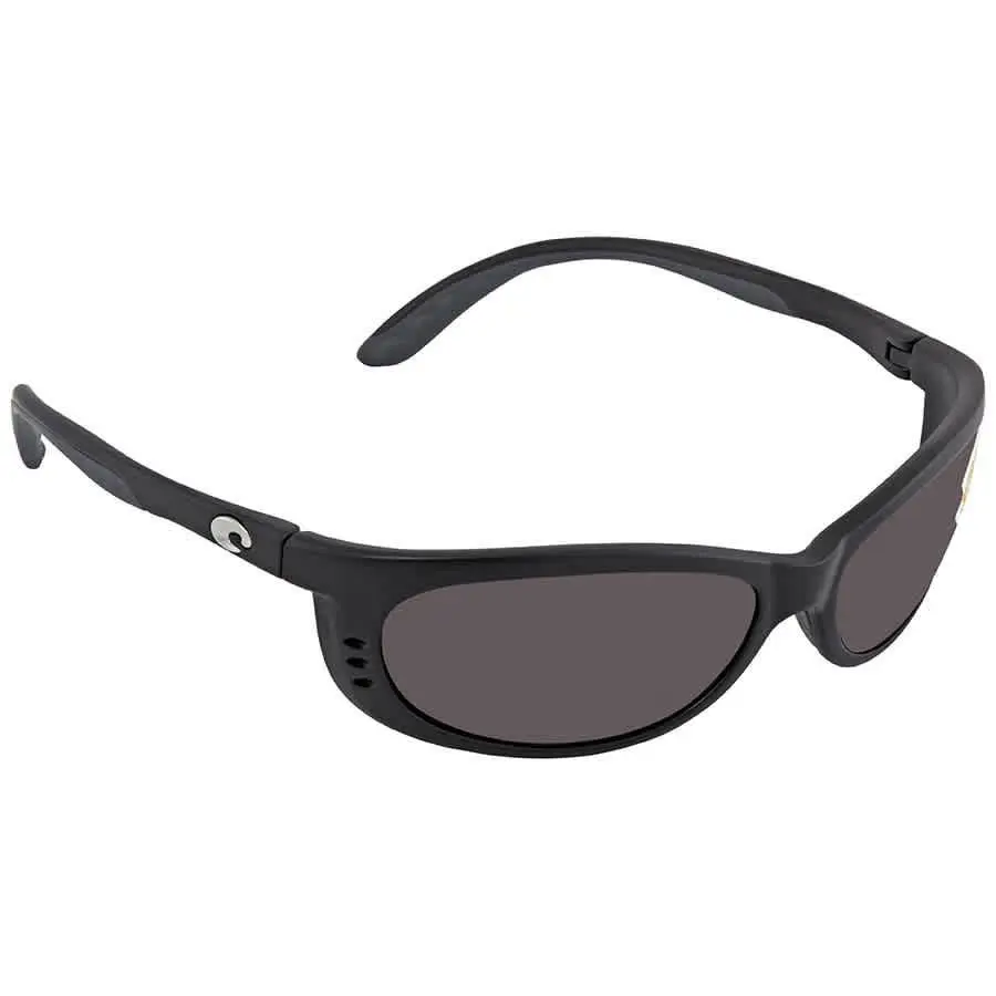 Costa Del Mar Fathom Gray Polarized Polycarbonate Men`s Sunglasses FA 11 Ogp 61 - Black, Frame: Black, Lens: Gray