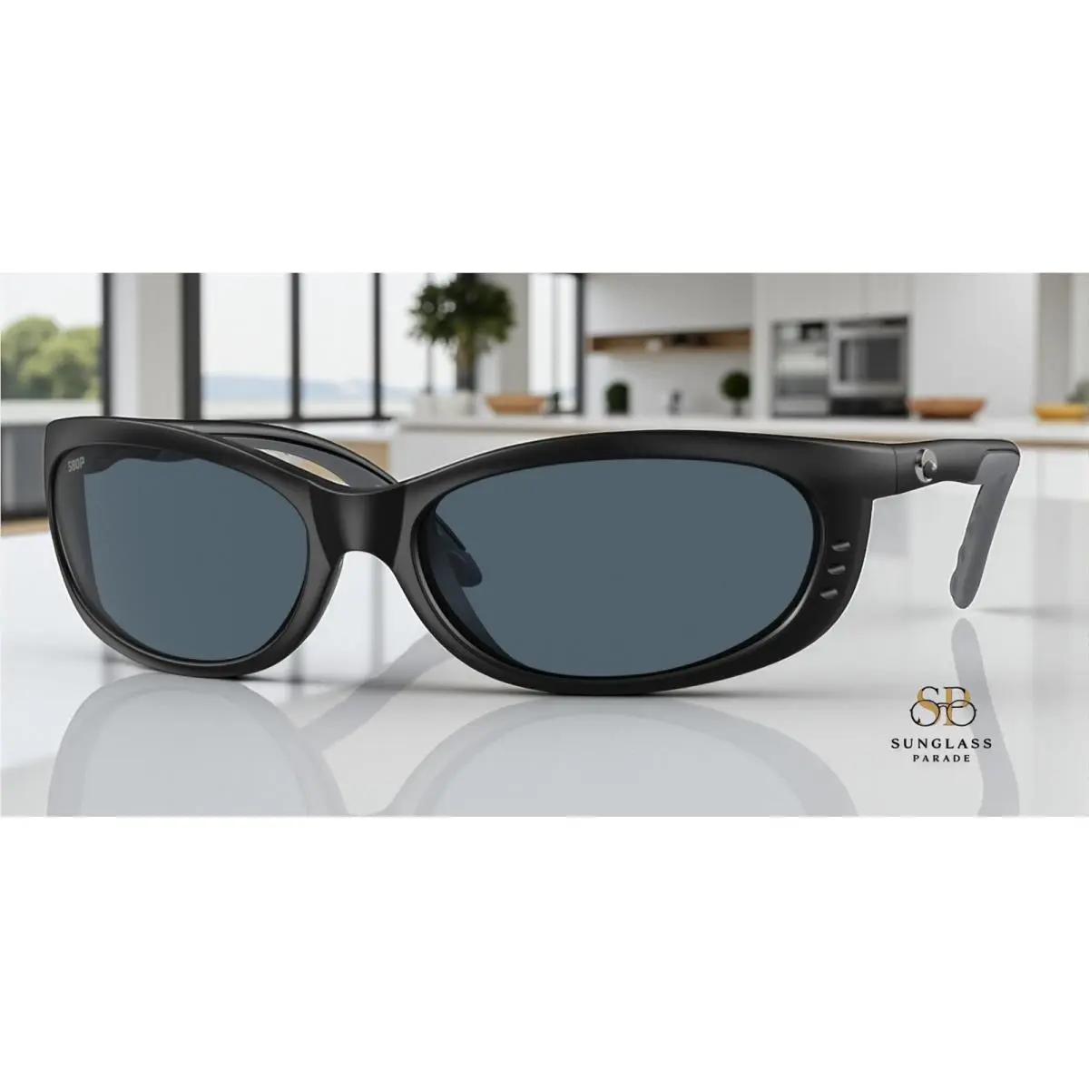 Costa Del Mar 6S9058 03 Fathom Matte Black Gray 61 mm Men`s Sunglasses