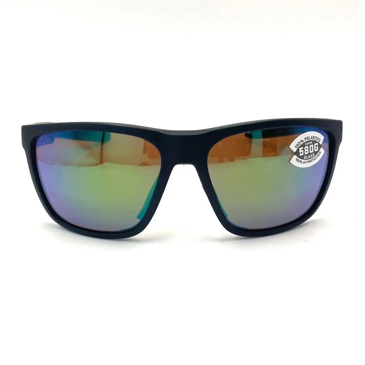Ferg Sunglasses Matte Black/green Mirror 580Glass by Costa Del Mar