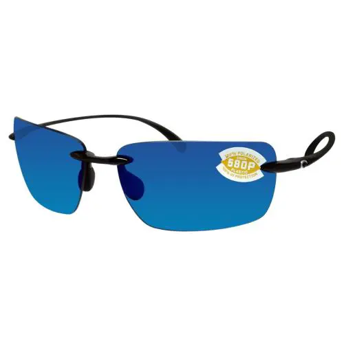 Costa Del Mar Sunglasses Gulf Shore Black / Copper Silver Mirror Polarized 580P