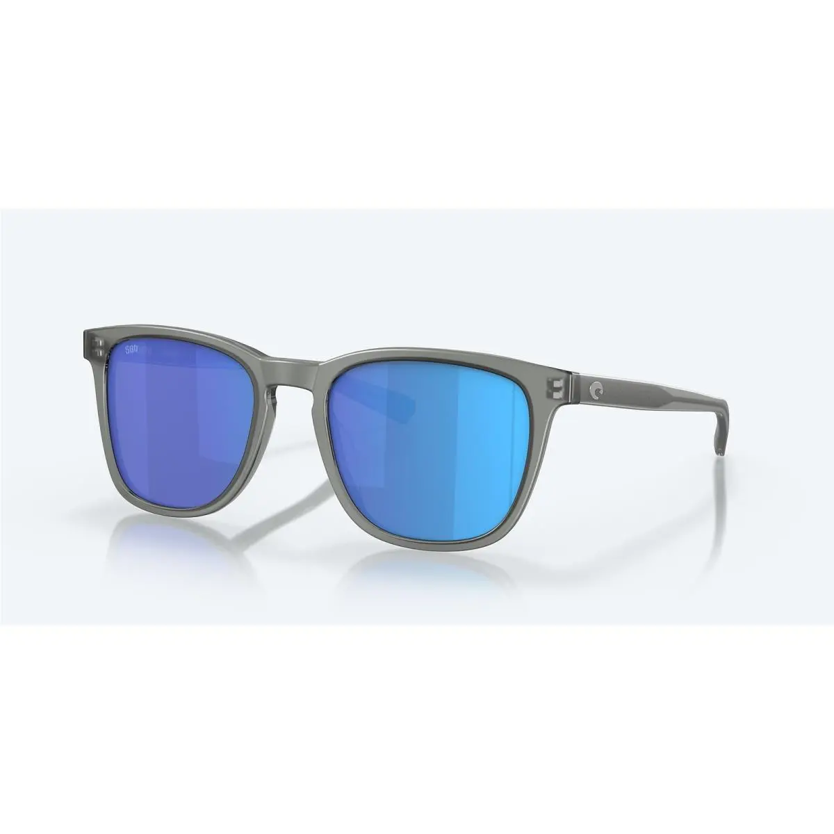 Costa Del Mar Sullivan Gray Crystal/blue Mirror 580G Polarized 53 mm Sunglasses - Frame: Matte Gray Crystal, Lens: Blue Mirror 580G