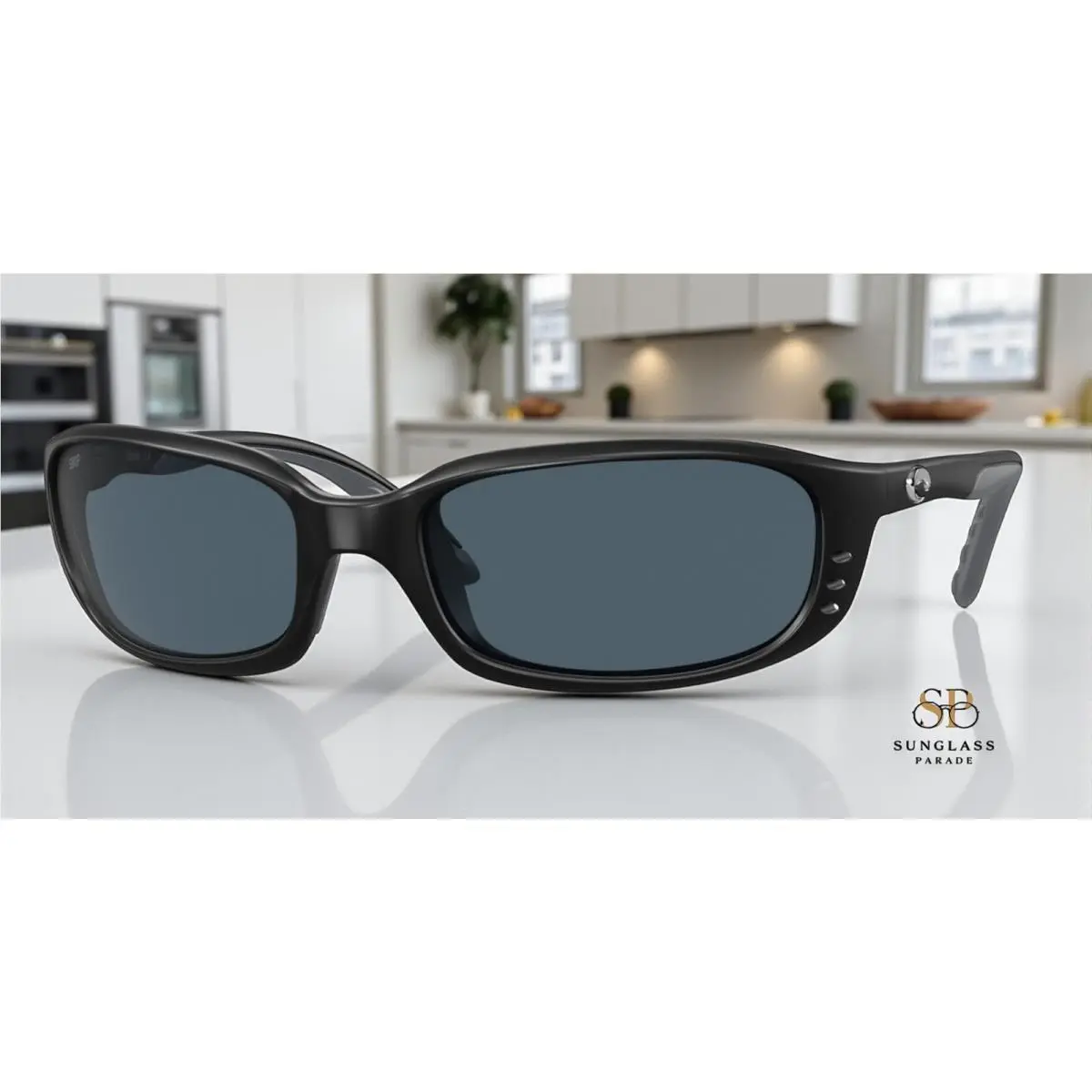 Costa Del Mar 6S9017 03 Brine Matte Black Gray 59 mm Men`s Sunglasses