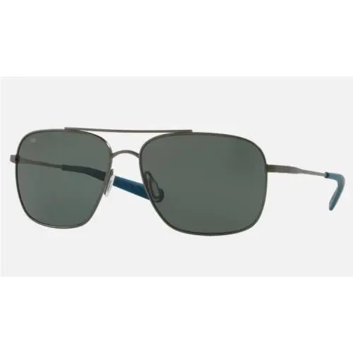 Costa Del Mar 6S6002 14 Canaveral Brushed Gray Grey 59 mm Men`s Sunglasses - Frame: Gray, Lens: Gray