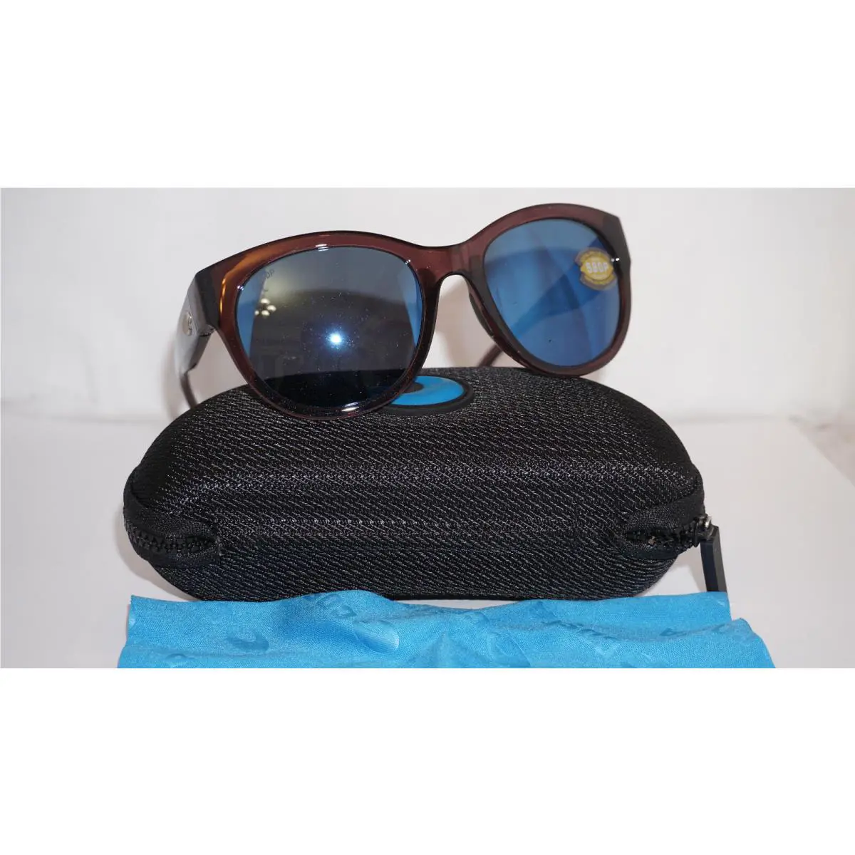 Costa Sunglasses Reefton Matte Gray Blue Mirror 64 15 115 - Frame: Gray, Lens: Blue