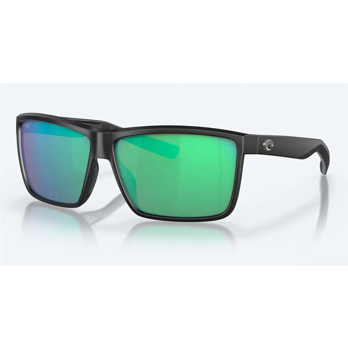 Rinconcito Matte Black / Green Mirror Polarized Glass 580G by Costa Del Mar