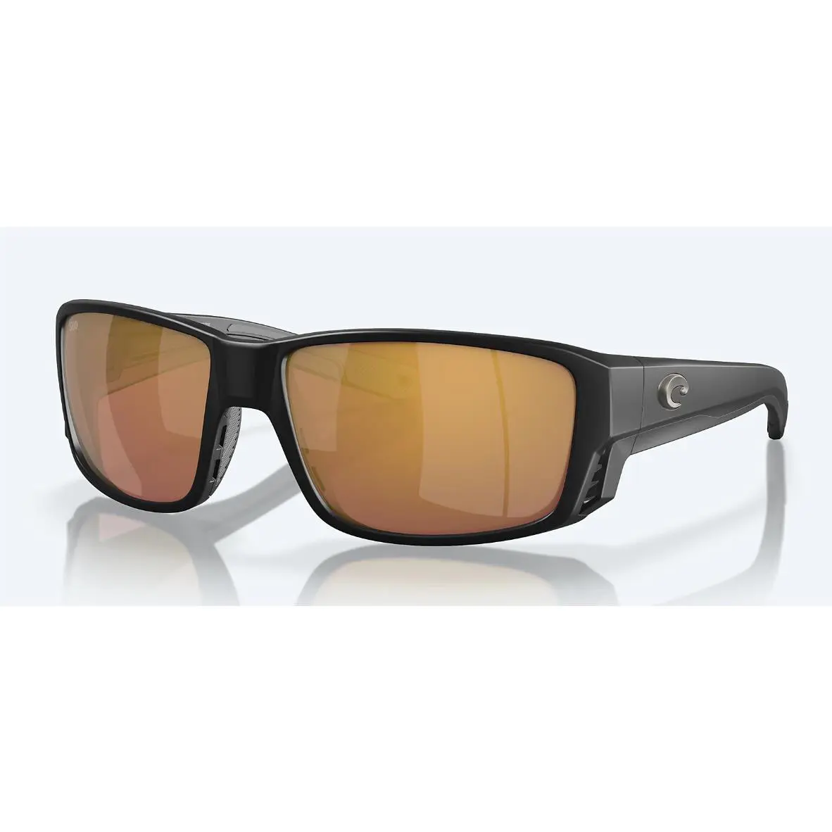 Costa Del Mar Tuna Alley Pro Matte Black Gold Mirror Lens 580G Glass