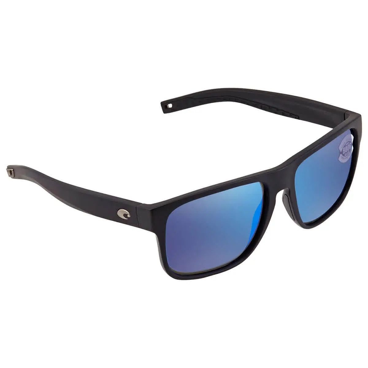 Costa Del Mar Spearo XL Blue Mirror Polarized Glass Men`s Sunglasses 6S9013 - Black, Frame: Black, Lens: Blue
