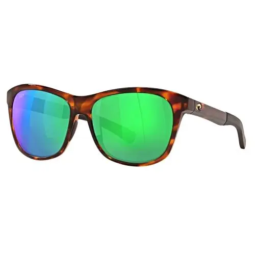 Costa Del Mar Vela Polarized Sunglasses Tortoise / 580P Green Mirror Lens