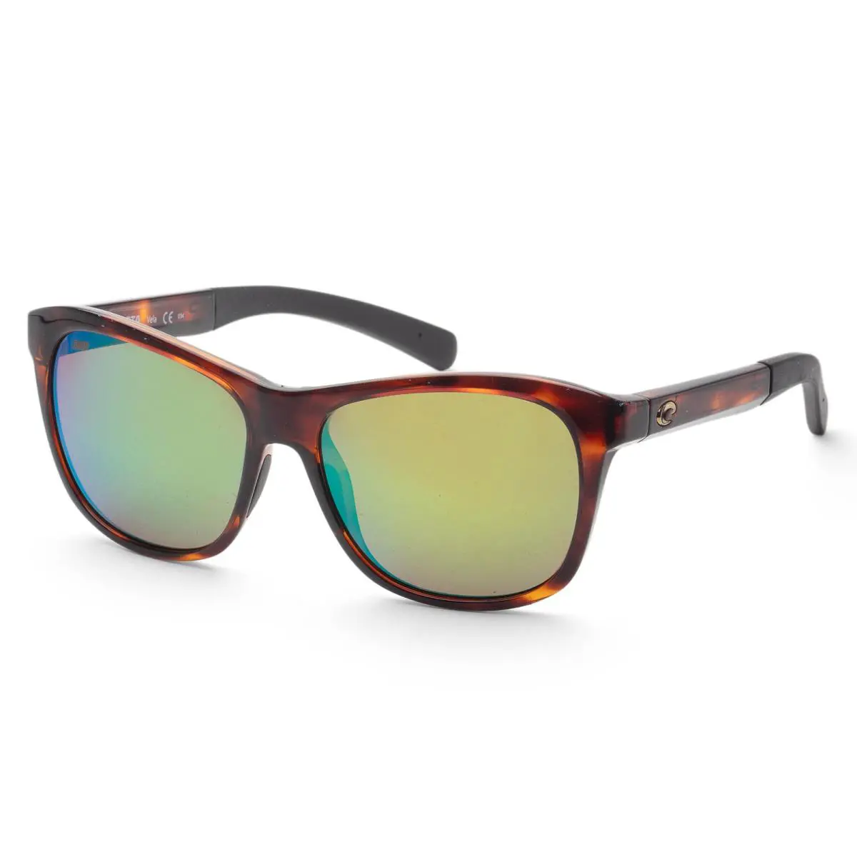 Costa Del Mar Men`s Vela 56mm Tortoise Sunglasses 6S9027-902706-56 - Frame: Brown, Lens: Green, Other Frame: Tortoise