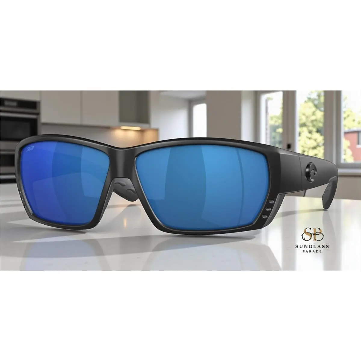Costa Del Mar 6S9009 04 Tuna Alley Blackout Blue Mirror 62 mm Men`s Sunglasses