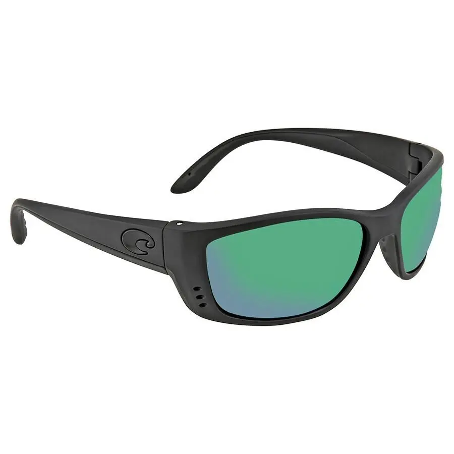 Costa Del Mar FS 01 Ogmp Fisch Sunglasses Blackout Green Mirror 580P 64mm