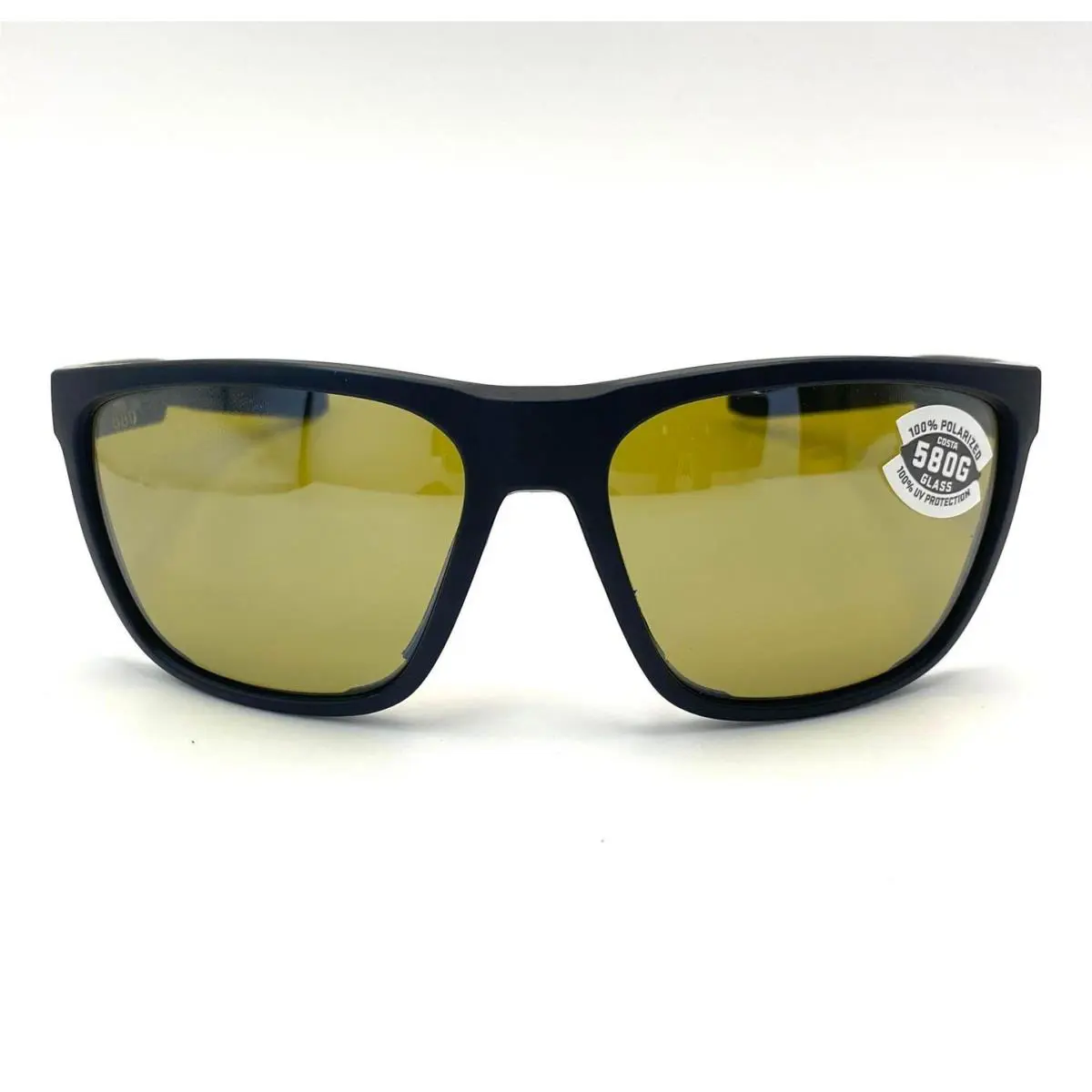 Costa Del Mar Ferg Sunglasses Matte Black/sunrise Silver Mirror 580Glass - Frame: Matte Black, Lens: Sunrise Silver Mirror 580Glass