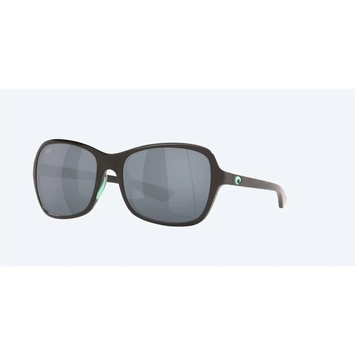 Kare Shiny Black/silver Mirror 580P Polarized Sunglasses by Costa Del Mar