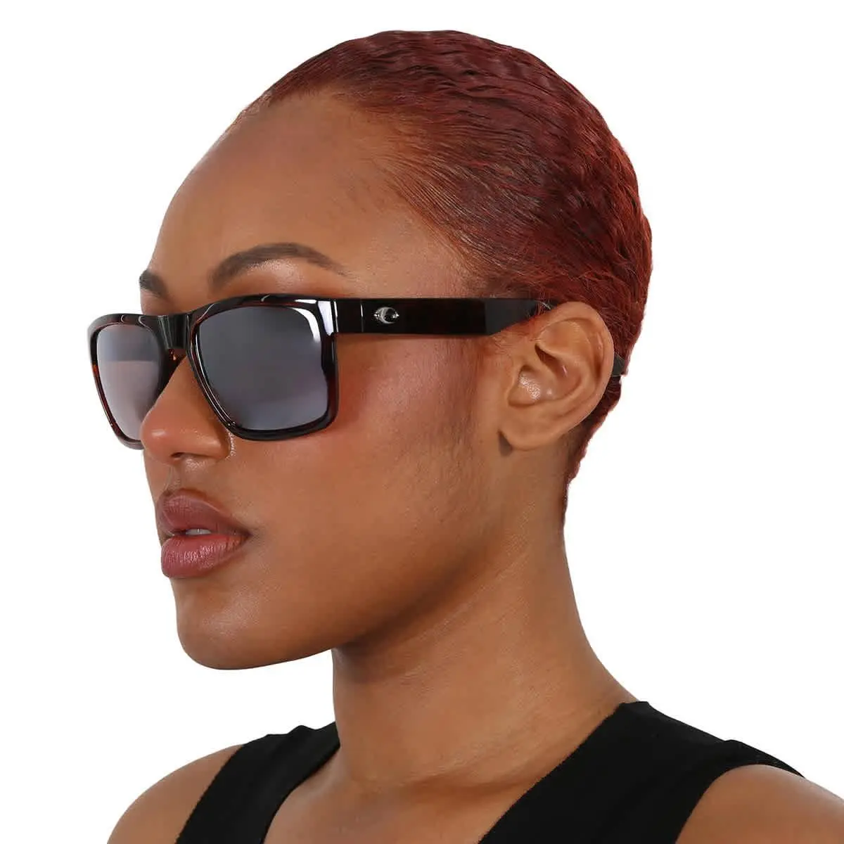Costa Del Mar Paunch XL Copper Silver Mirror Polarized Polycarbonate Square - Brown, Frame: Brown, Lens: Multi