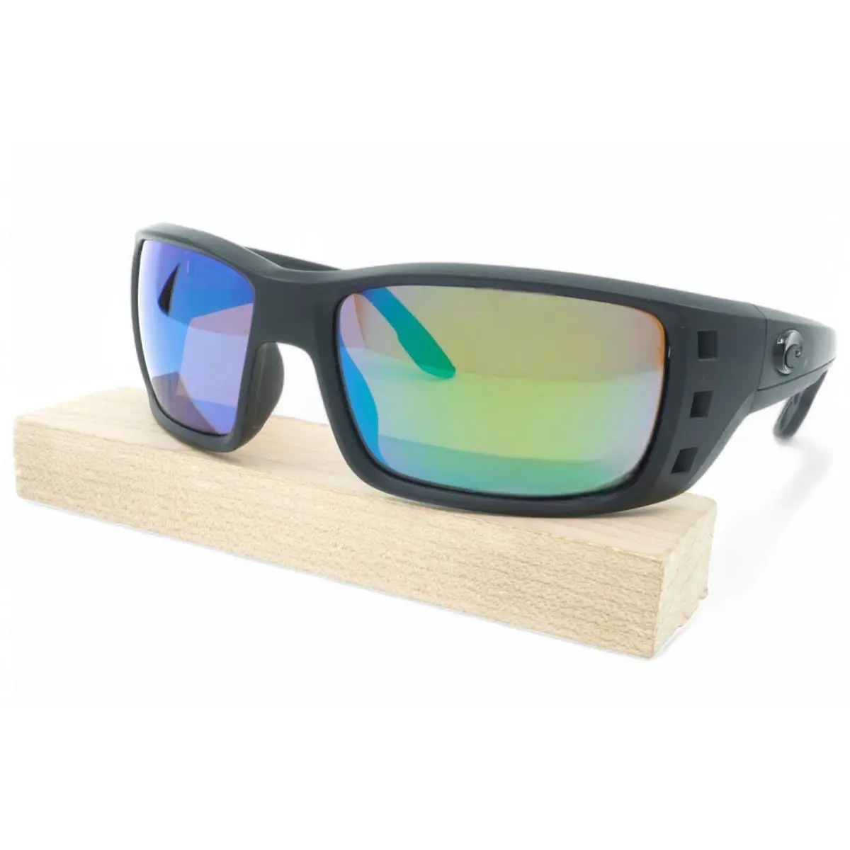 Costa Del Mar Permit Polarized Sunglasses Blackout/green Mirror 580G Rare - Frame: Black, Lens: Green
