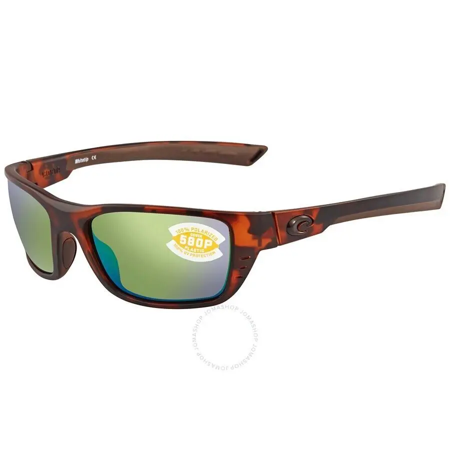 Costa Del Mar Wtp 66 Ogmp Whitetip Sunglasses Tortoise Green Polarized 58mm - Frame: Retro Tortoise, Lens: Green