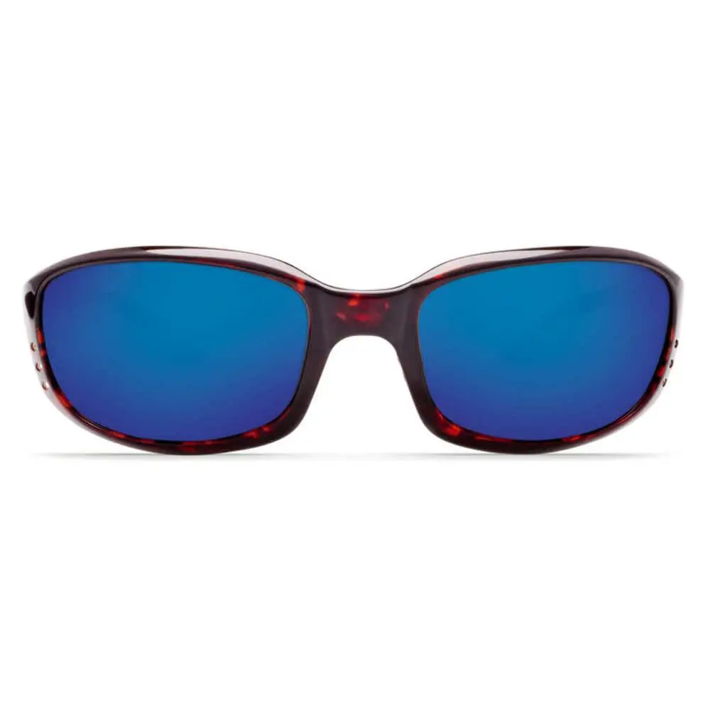 Costa Brine Sunglasses Tortoise Frame/ Blue Mirror Lens 580P - Blue